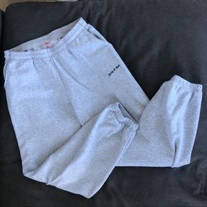 Sporty & Rich Grey Embroidered Sweatpants